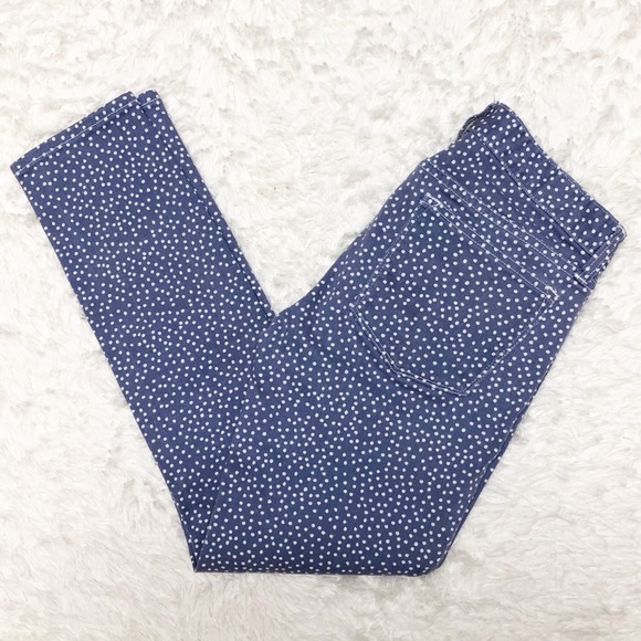 J Crew Purple Polka Dot Toothpick Skinny Jeans - Picture 1 of 7